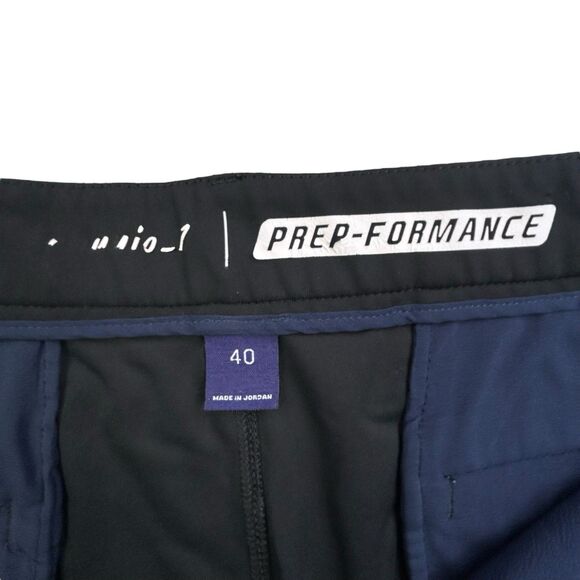 Johnnie-O Prep Formance Shorts Men's 40 Black Golf 10” Inseam Stretch Flat Front - Picture 4 of 11